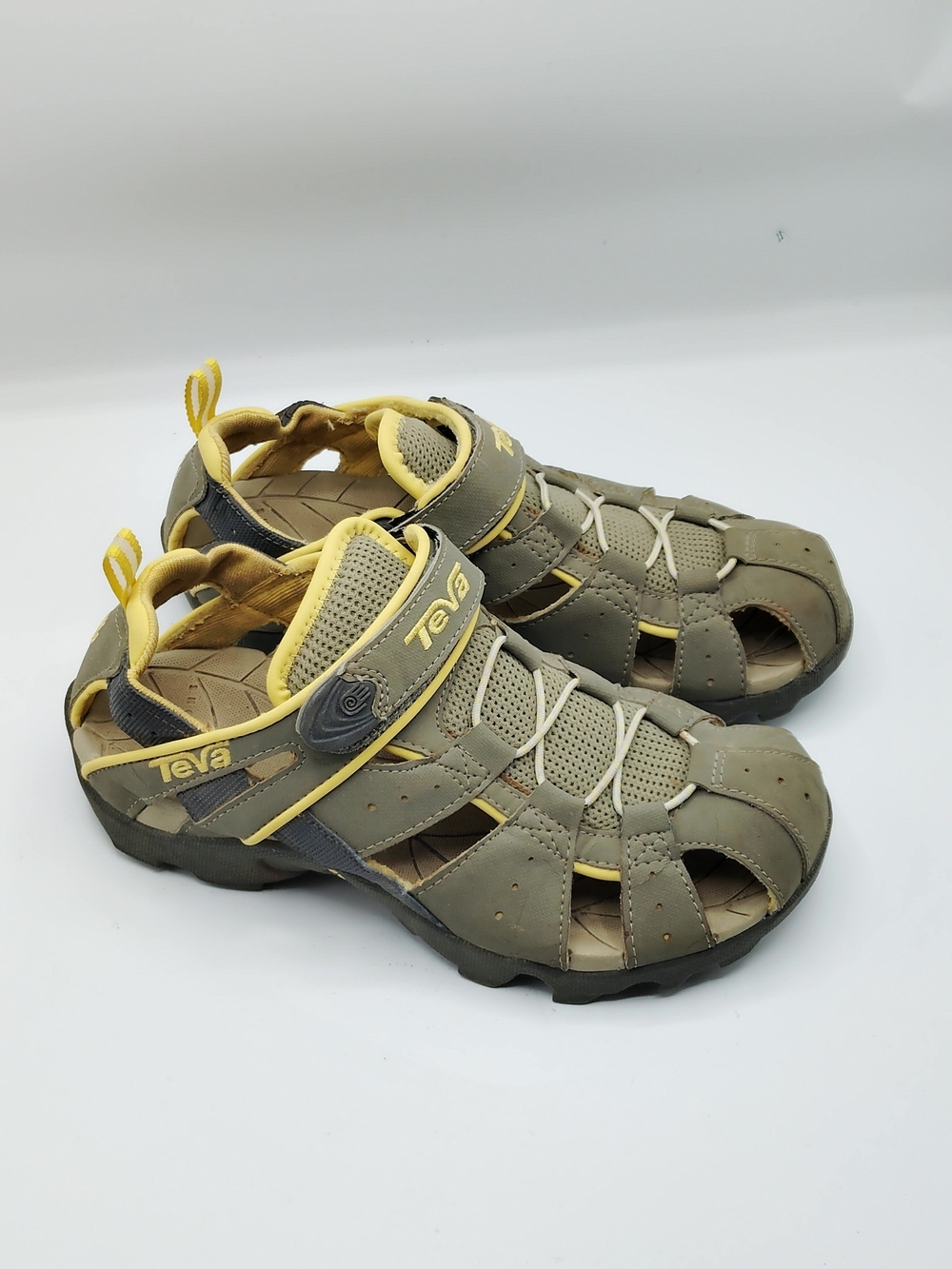 Teva Women's Olive & Yellow Closed-Toe Sandals